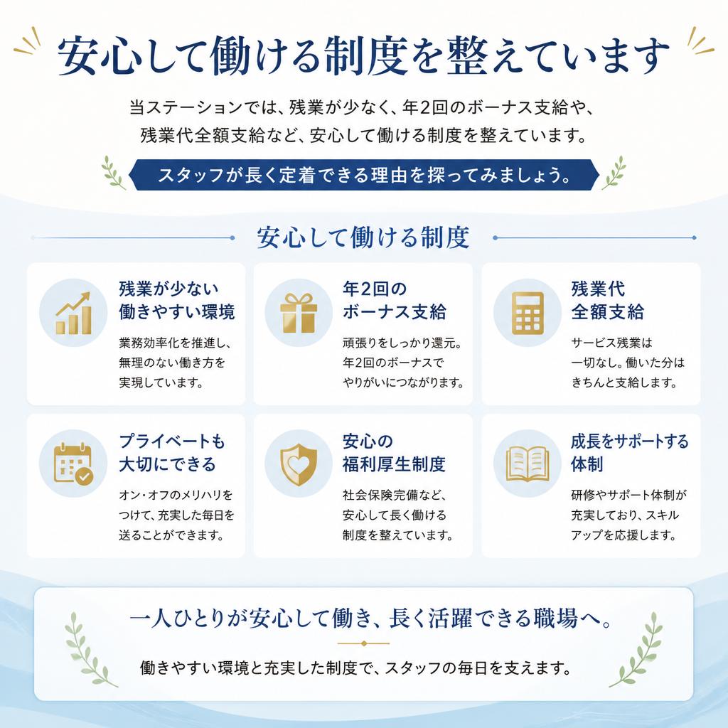 安心して働ける環境