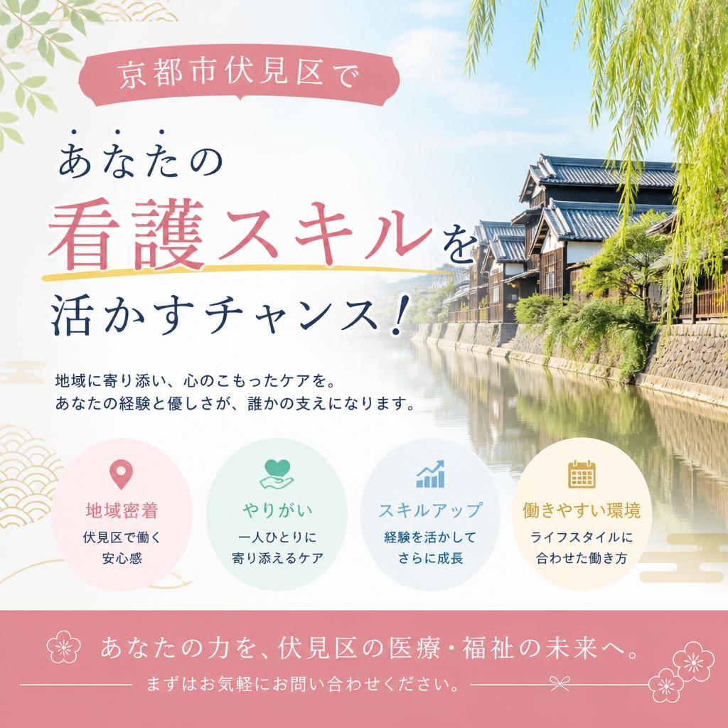 京都市伏見区で、あなたの看護スキルを活かすチャンス！
