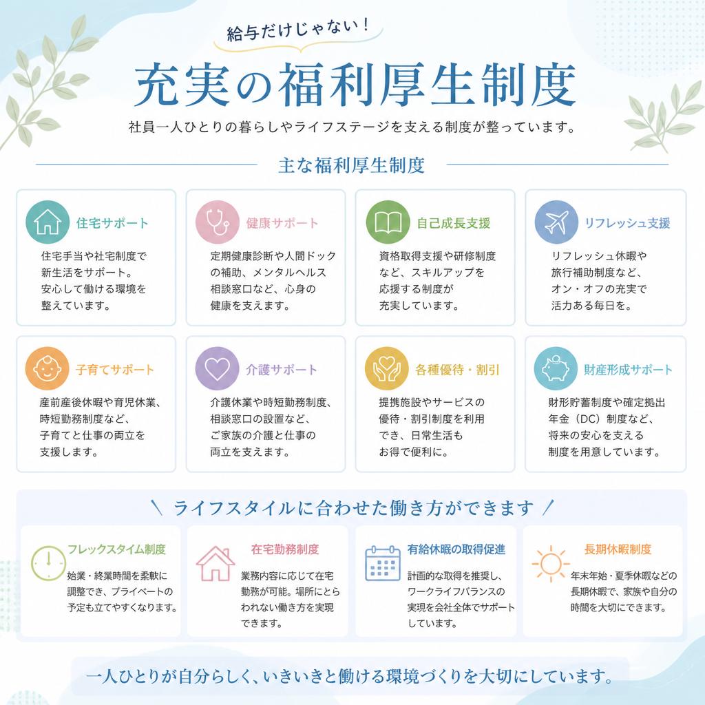 充実の福利厚生