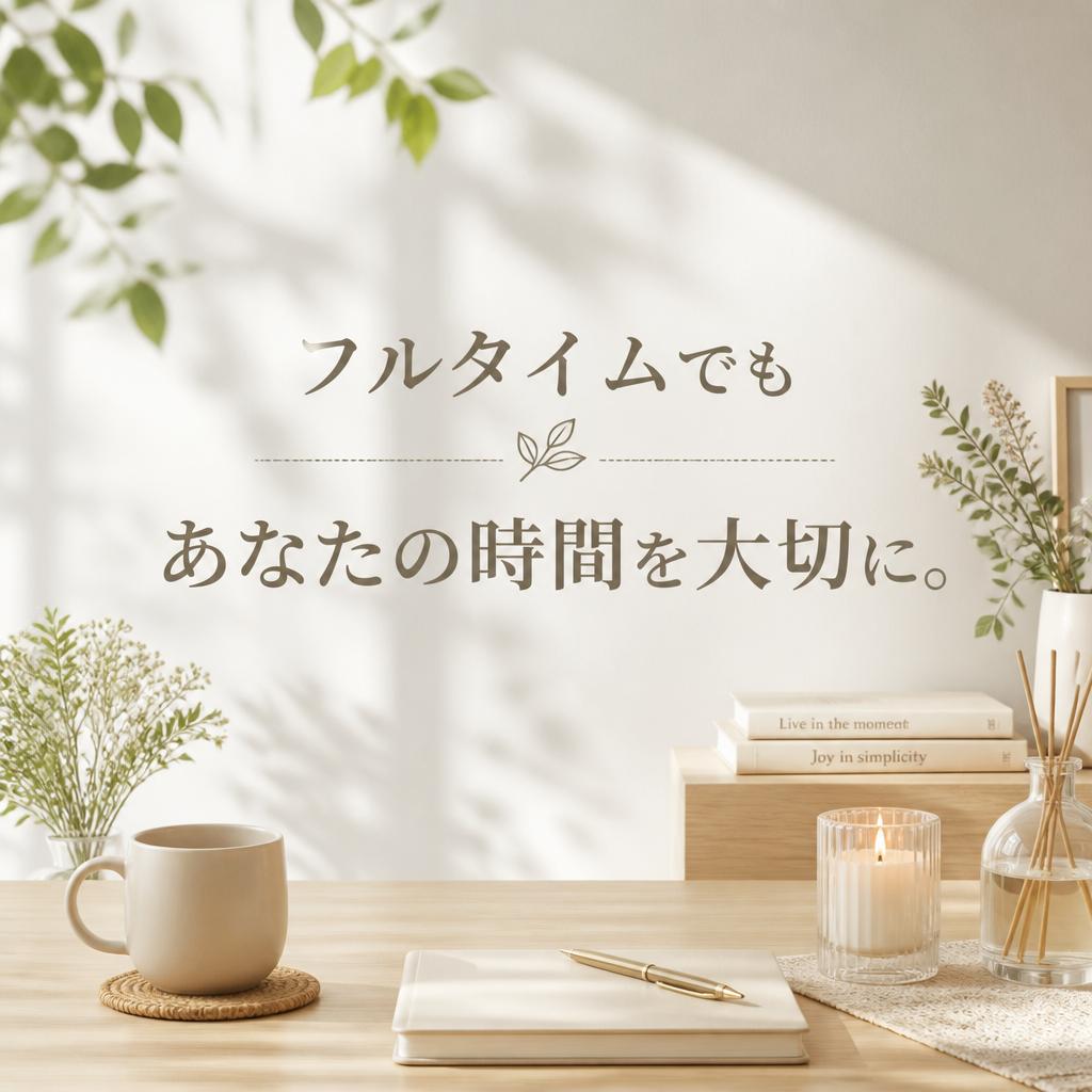 フルタイムでもあなたの時間を大切に。