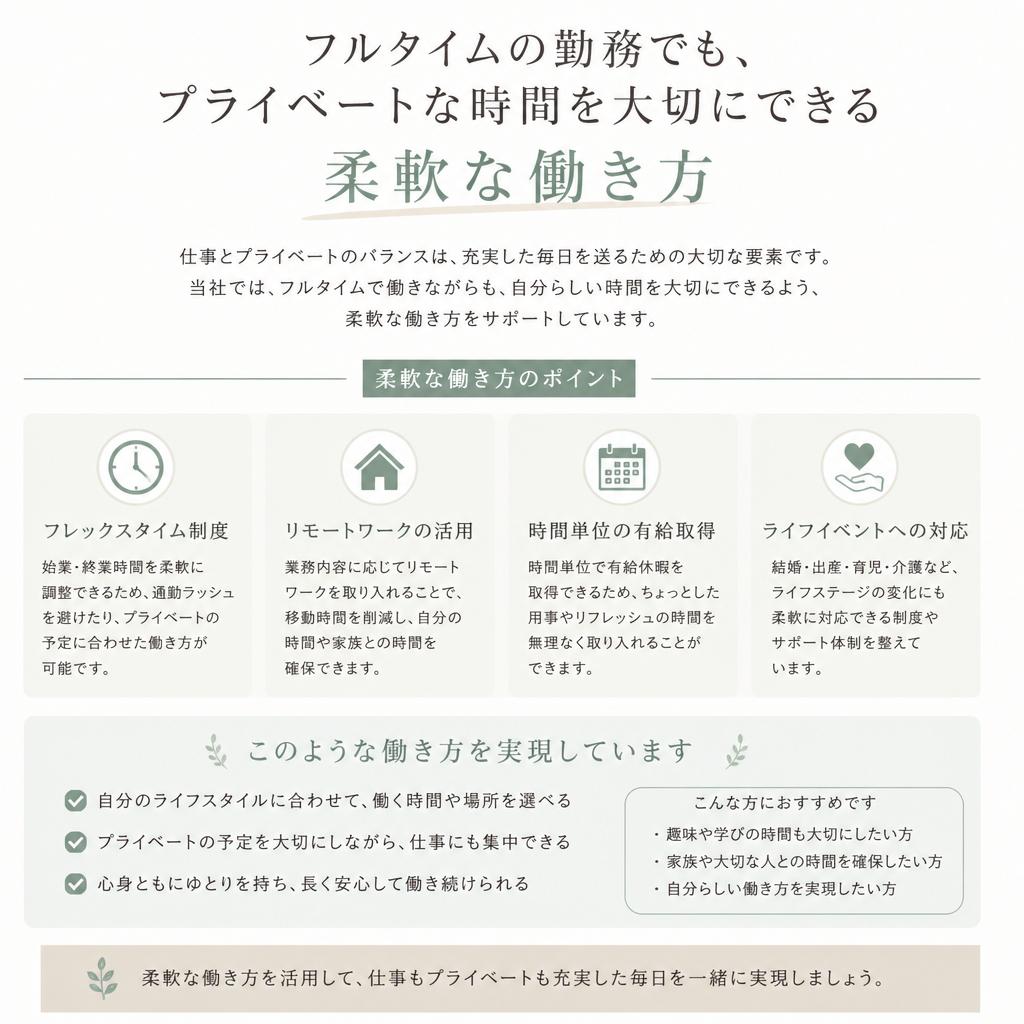 働きやすい環境