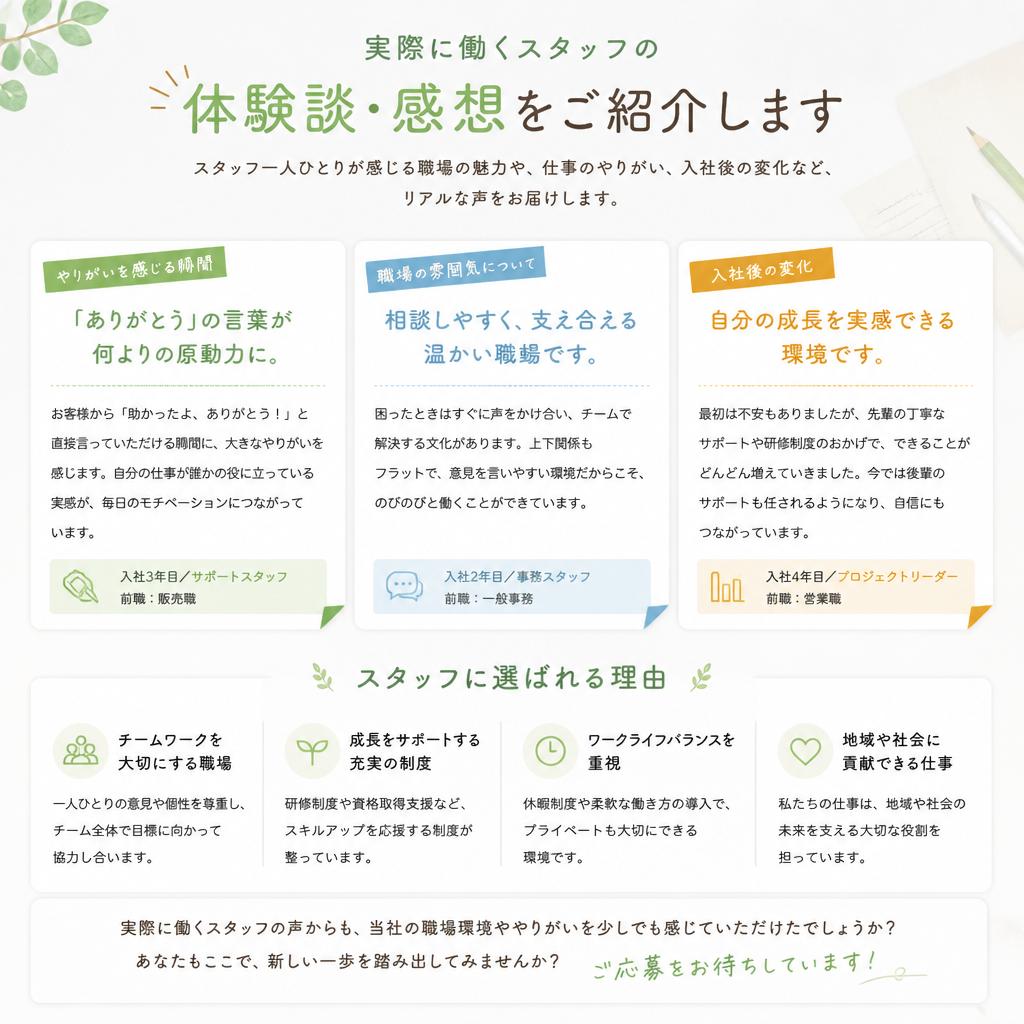 スタッフの声