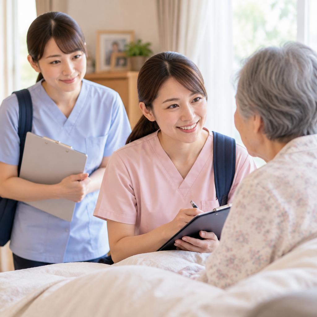 訪問看護が初めてでも安心。自信がつくまで先輩が同行